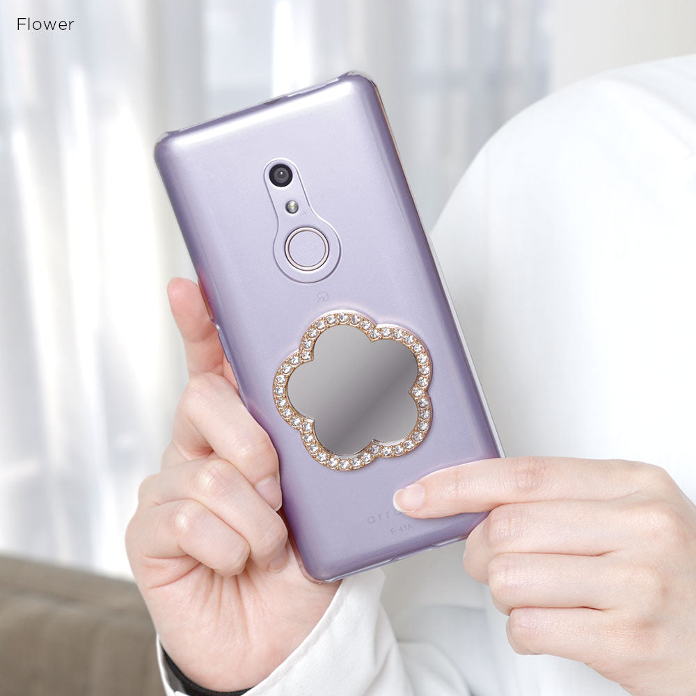 Clear case with mirror and stones, back case for iPhone series