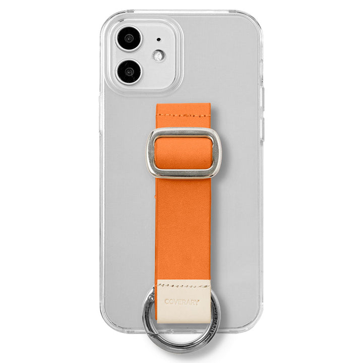Clear case genuine leather Tochigi leather with buckle belt back case Google Pixel series (adhesive type)