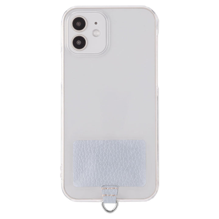 Clear case genuine leather 32 colors Italian shrink leather holder set back case iPhone series