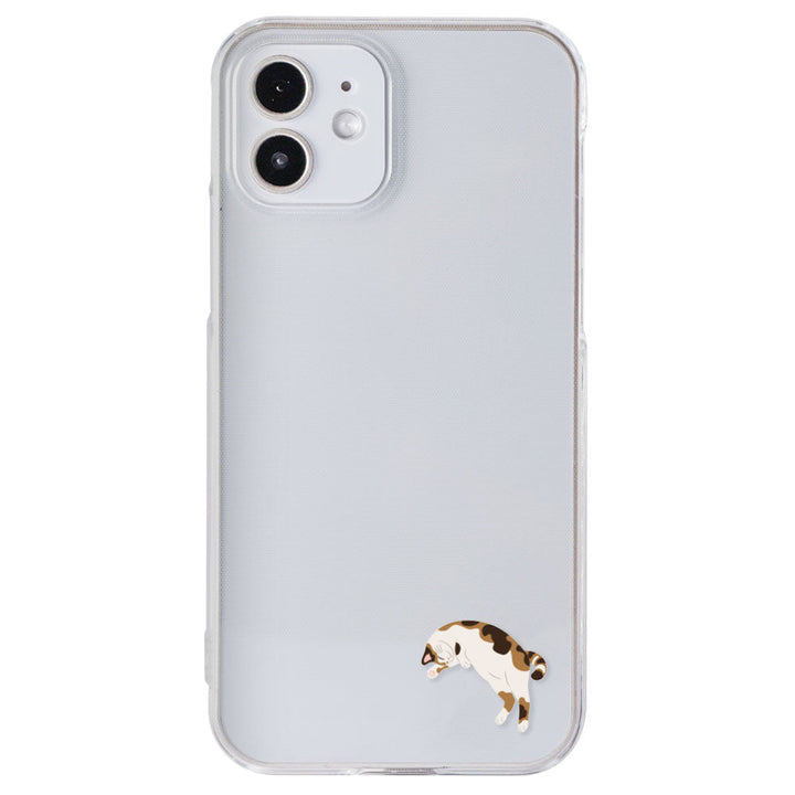 Clear Case Print Cat One Point Back Case iPhone Series