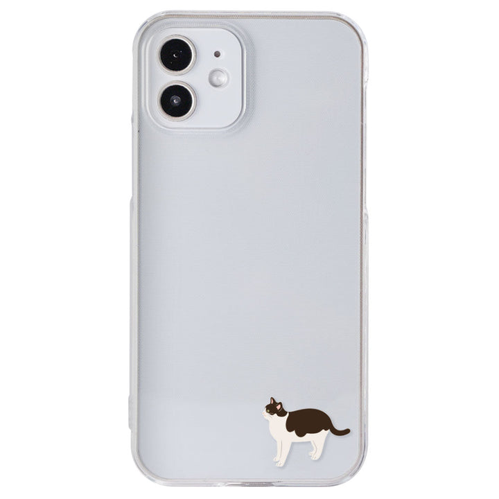 Clear Case Print Cat One Point Back Case for AQUOS Series