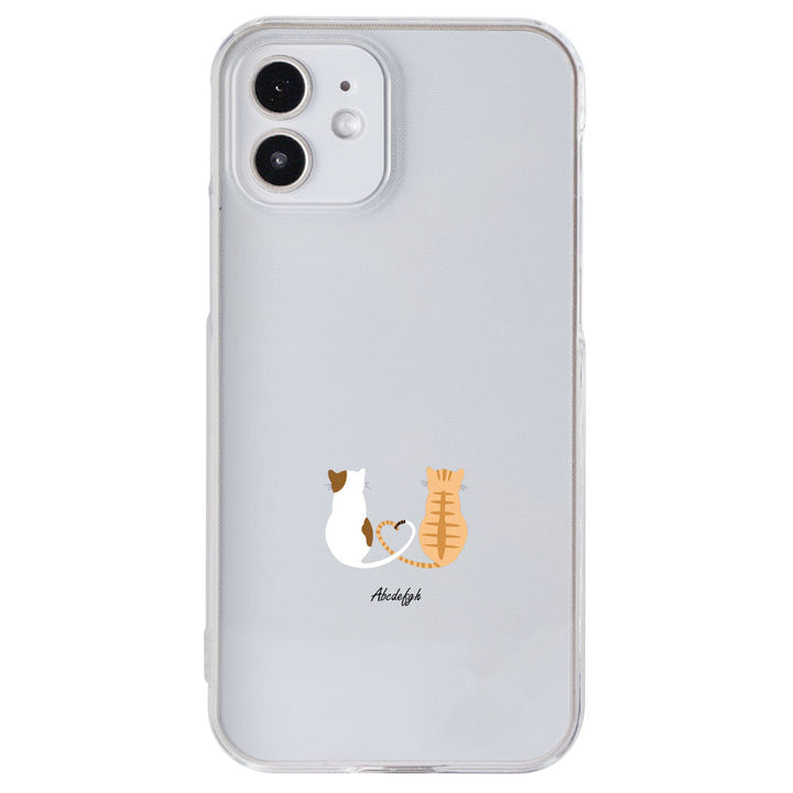 Clear Case Print Cat Personalized Back Case Xperia Series