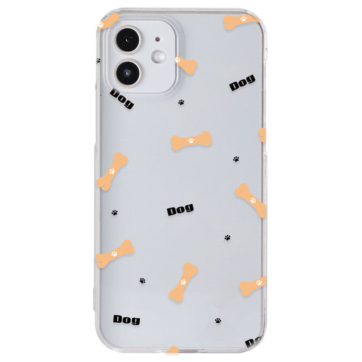 Clear case printed with dog pattern back case for Google Pixel series