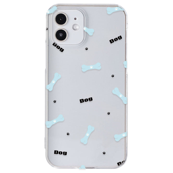 Clear case printed with dog pattern back case for Google Pixel series