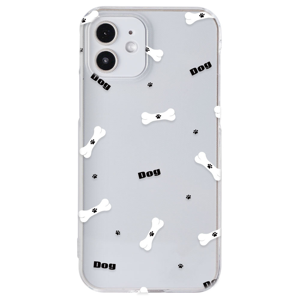 Clear Case Printed Dog Pattern Back Case Xperia Series