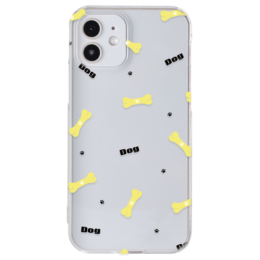 Clear case printed with dog pattern back case for Google Pixel series