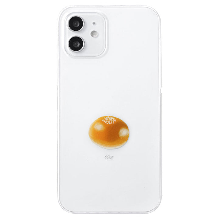 Clear Case Print Bread One Point Name Engraving Back Case Galaxy Series