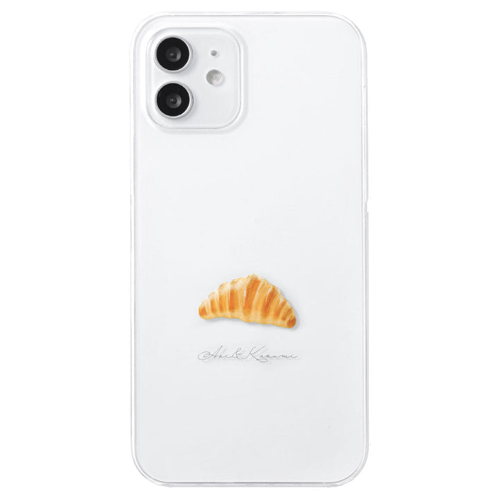 クリアケース プリント パン ワンポイント 名入れ 背面ケース Google Pixelシリーズ