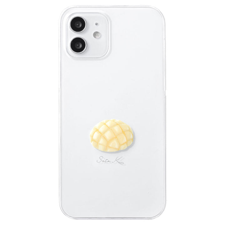 Clear Case Print Bread One Point Name Engraving Back Case AQUOS Series