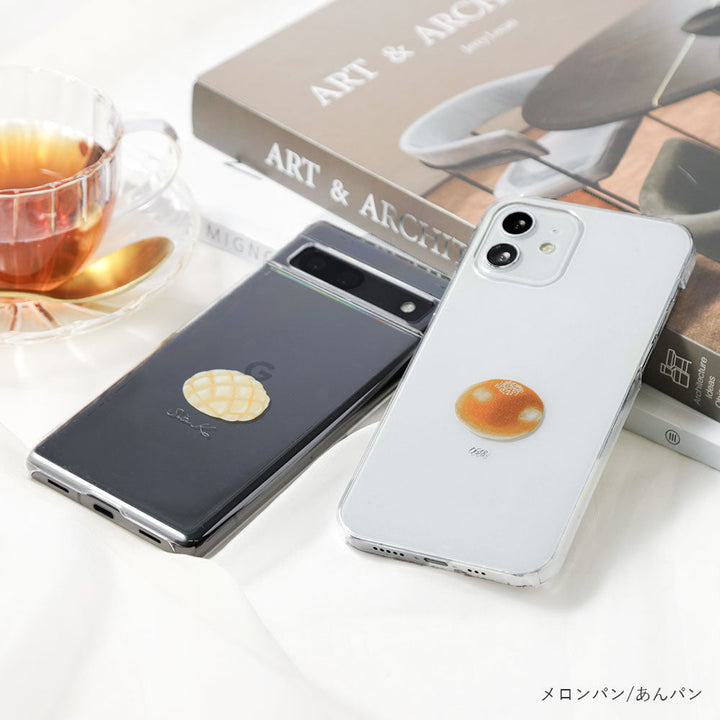 Clear Case Print Bread One Point Name Engraving Back Case Galaxy Series