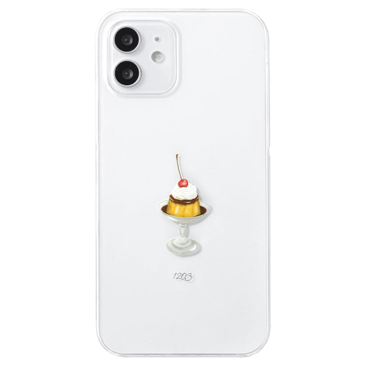 Coque transparente imprimée café point unique avec nom personnalisé coque arrière série AQUOS