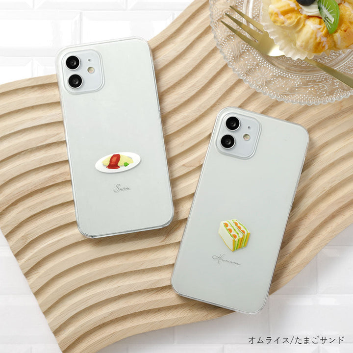 クリアケース プリント 喫茶店 ワンポイント 名入れ 背面ケース Google Pixelシリーズ