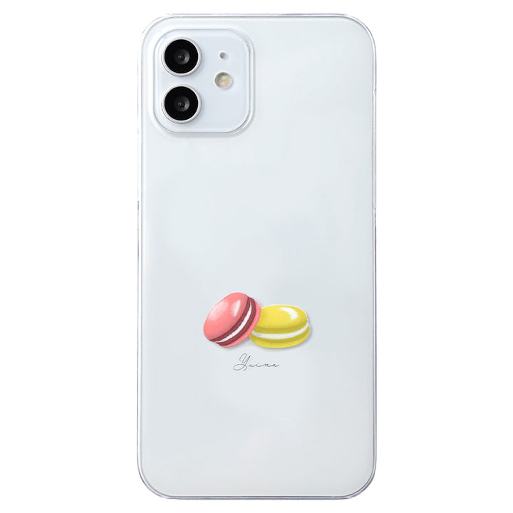 Clear Case Print Sweets One Point Name Engraving Back Case