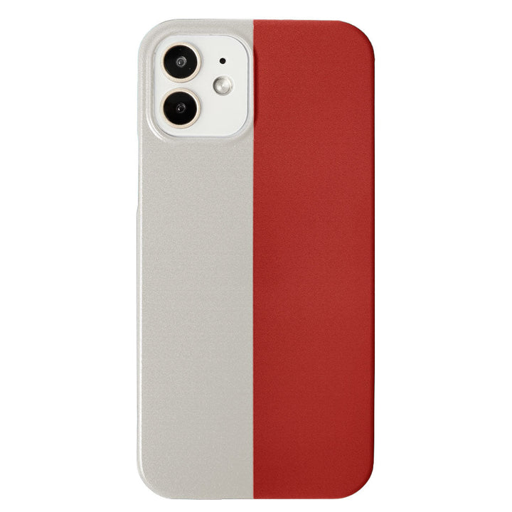 Clear case print two-tone color back case