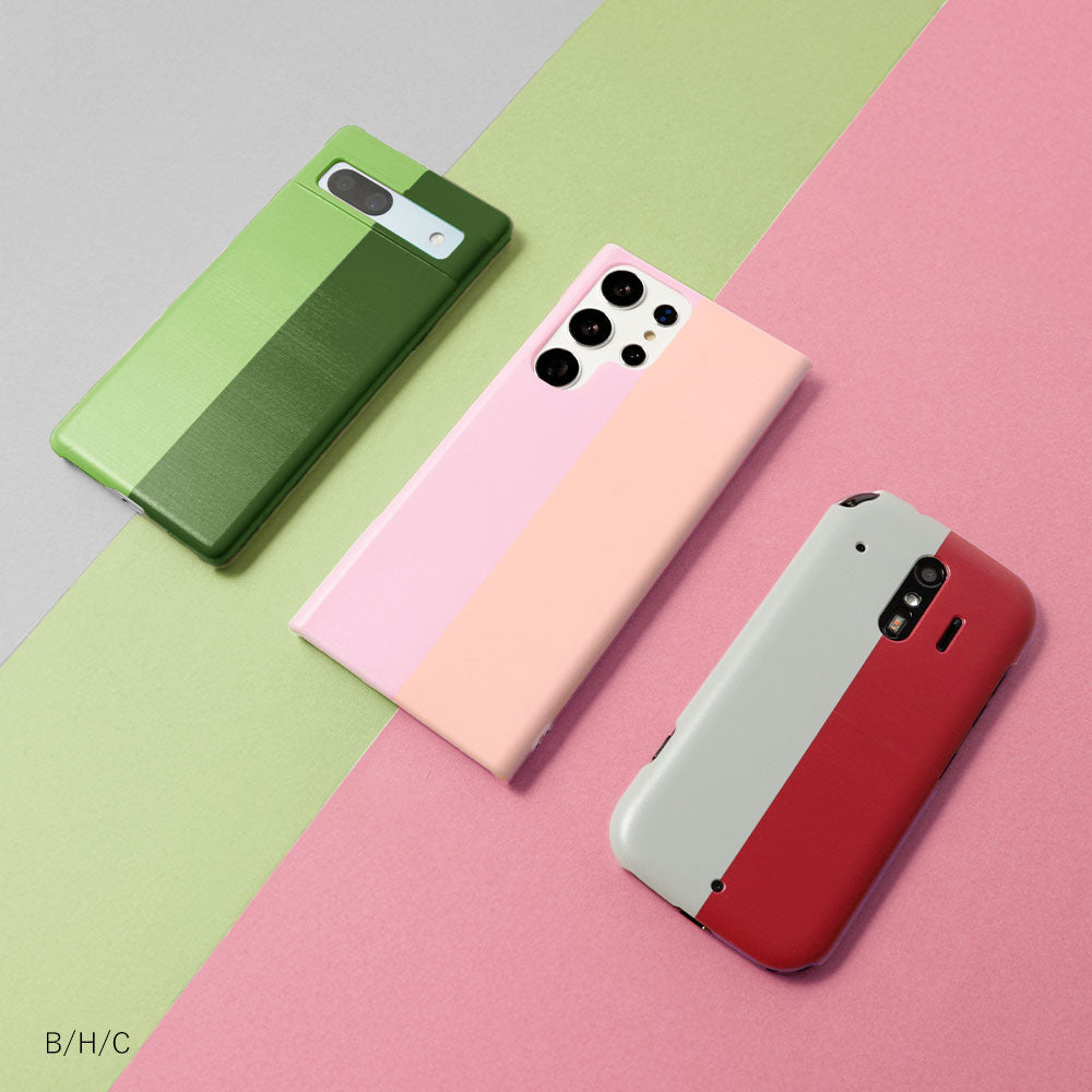 クリアケース プリント ツートンカラー 背面ケース Google Pixelシリーズ