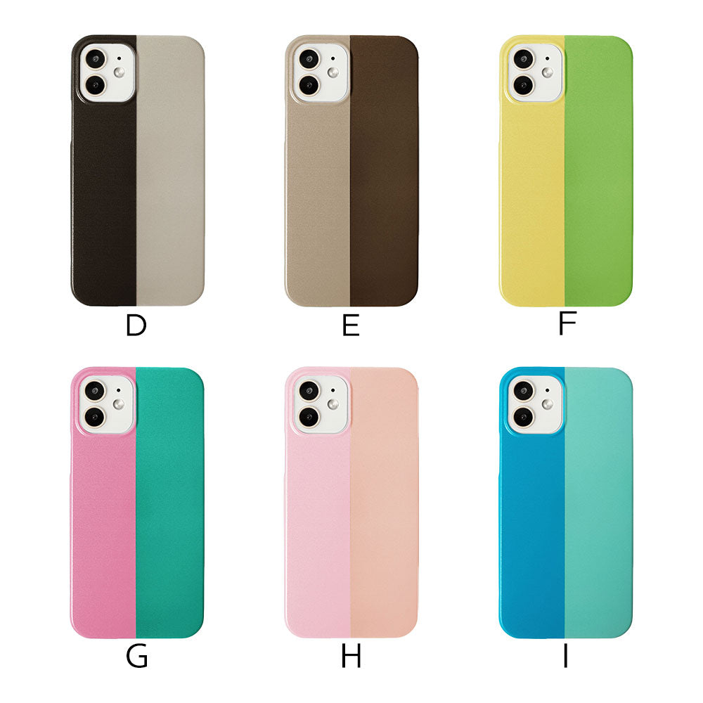 Clear case print two-tone color back case AQUOS series
