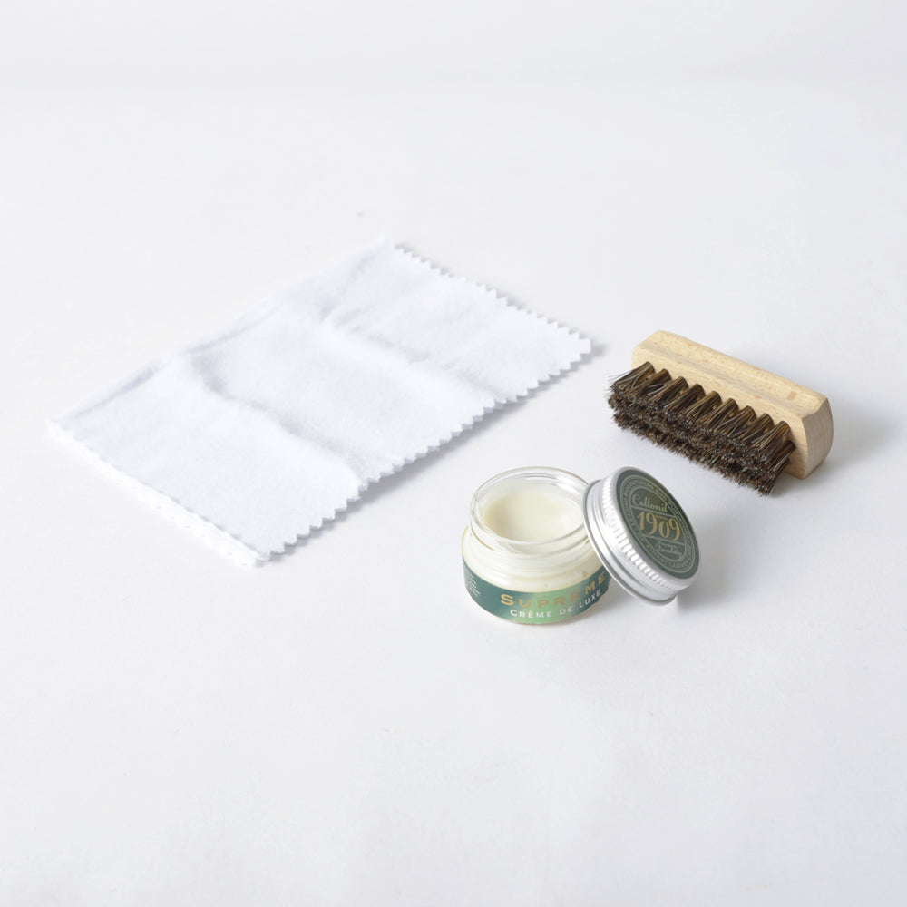 Collonil Leather Care Cream & Cloth & Brush Collonil 1909 Trial Kit