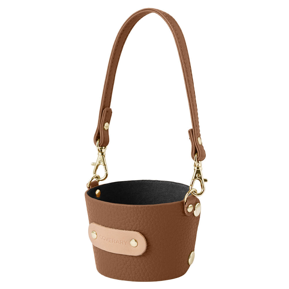 Genuine leather Italian shrink leather cup holder