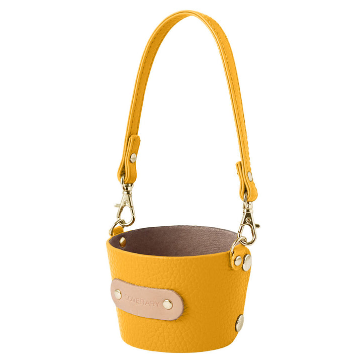 Genuine leather Italian shrink leather cup holder