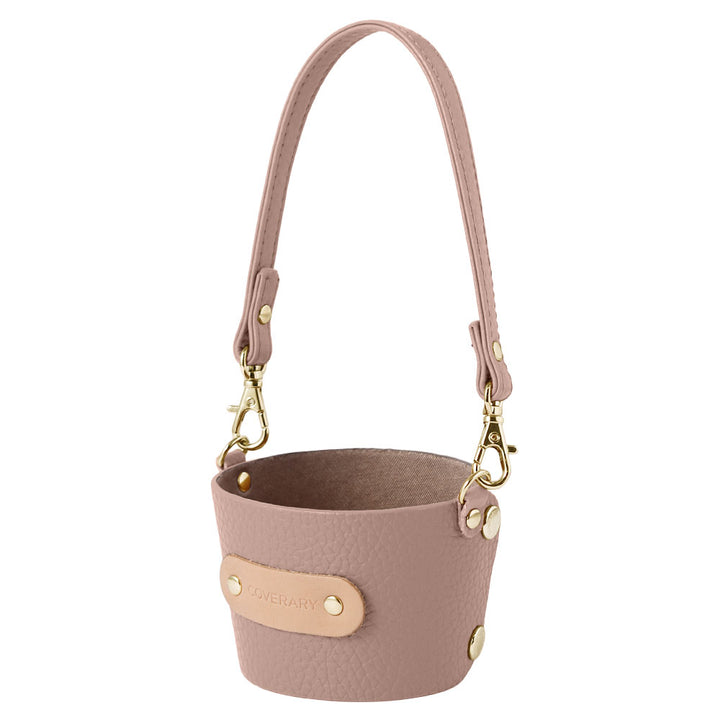 Genuine leather Italian shrink leather cup holder