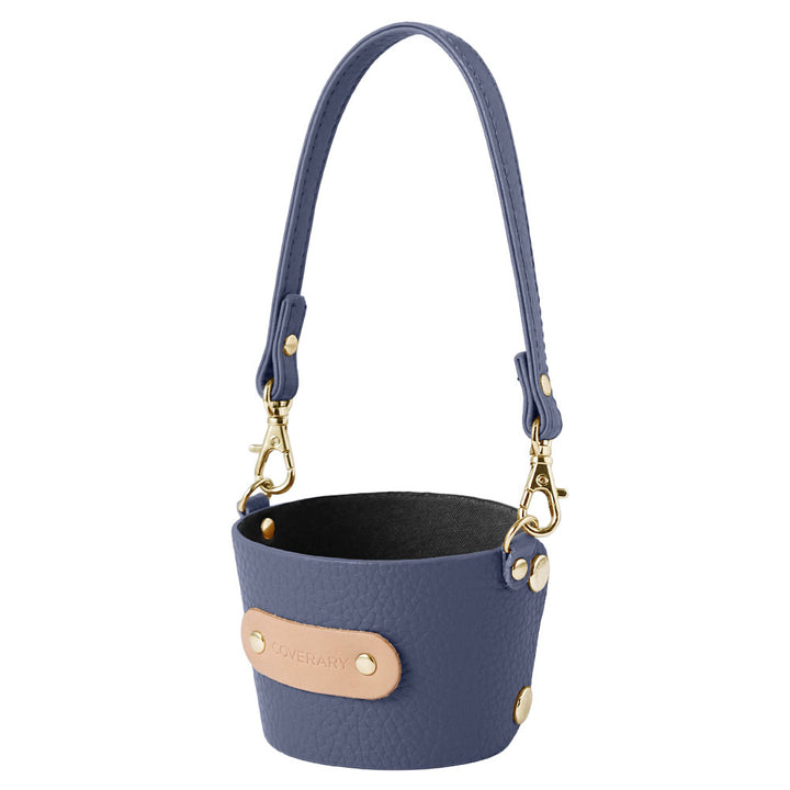 Genuine leather Italian shrink leather cup holder