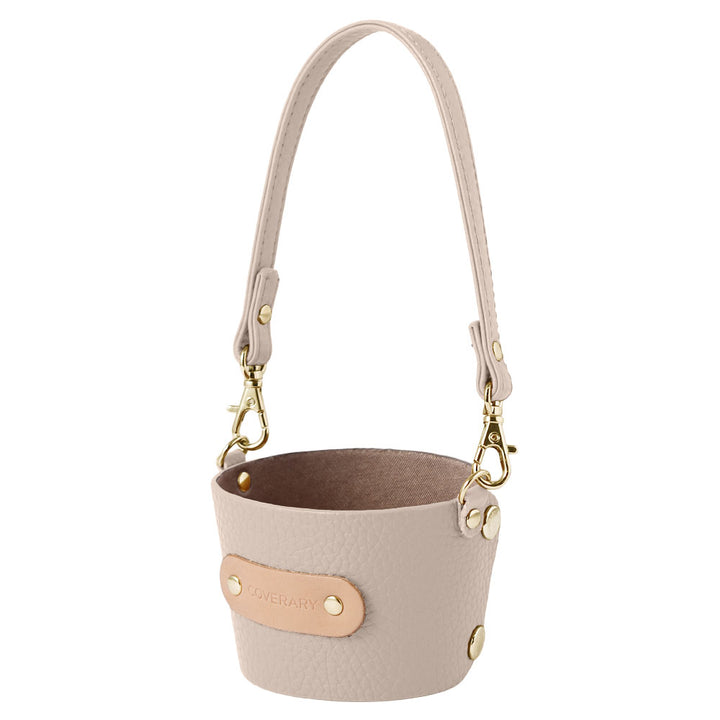 Genuine leather Italian shrink leather cup holder