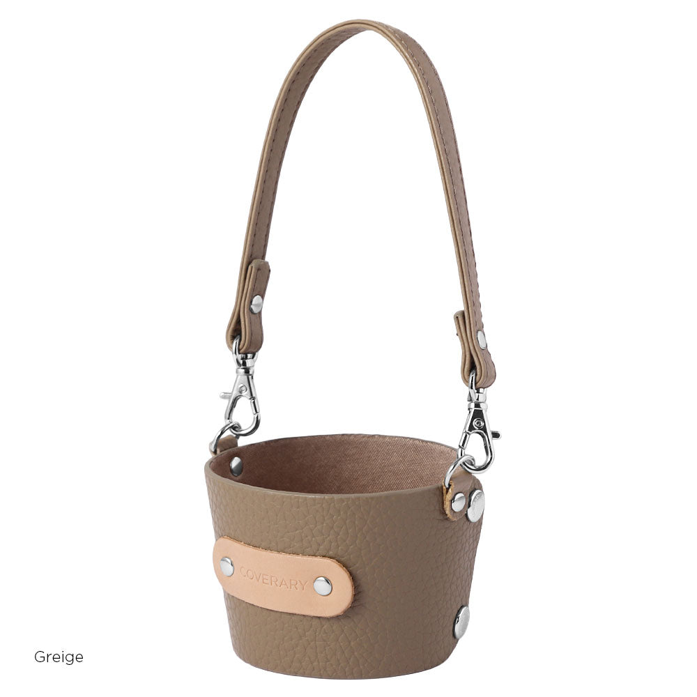 Genuine leather Italian shrink leather cup holder