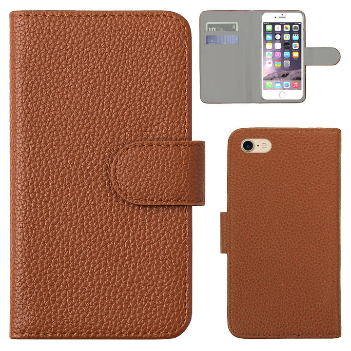 Vegan Leather Basic Leather-Style Wallet Case (with Belt) for Xperia Series