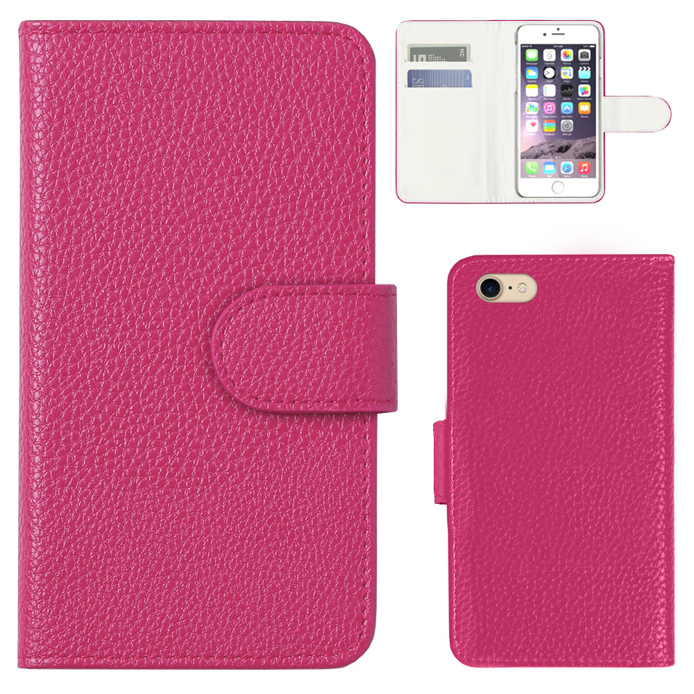 Vegan Leather Basic Leather-Style Wallet Case (with Belt) for Xperia Series