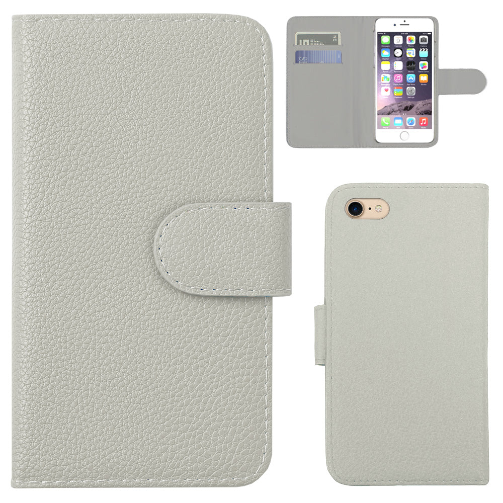 Vegan Leather Basic Leather-Style Wallet Case (with Belt) AQUOS Series