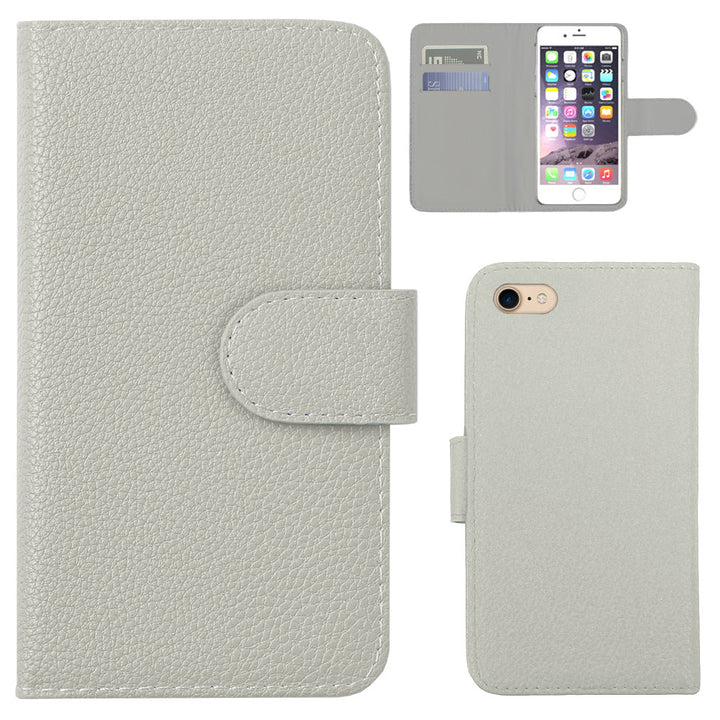 Vegan Leather Basic Leather-Style Wallet Case (with Belt) AQUOS Series