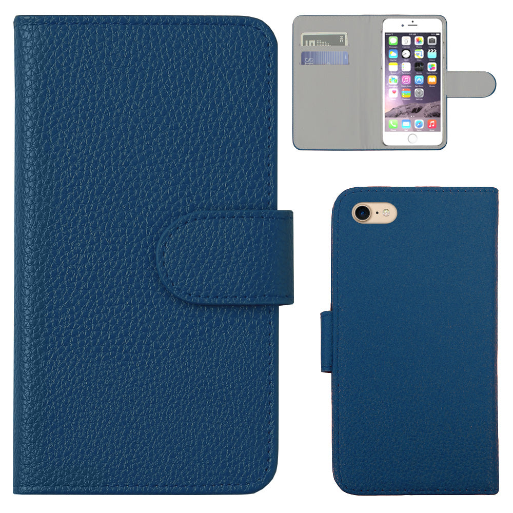 Vegan Leather Basic Leather-Style Wallet Case (with Belt) AQUOS Series