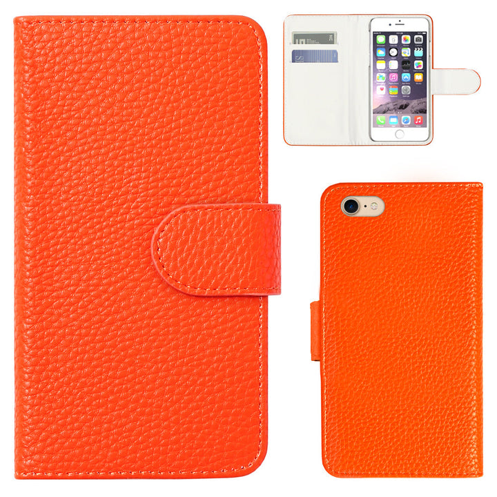 Vegan Leather Basic Leather-Style Wallet Case (with Belt) for Xperia Series