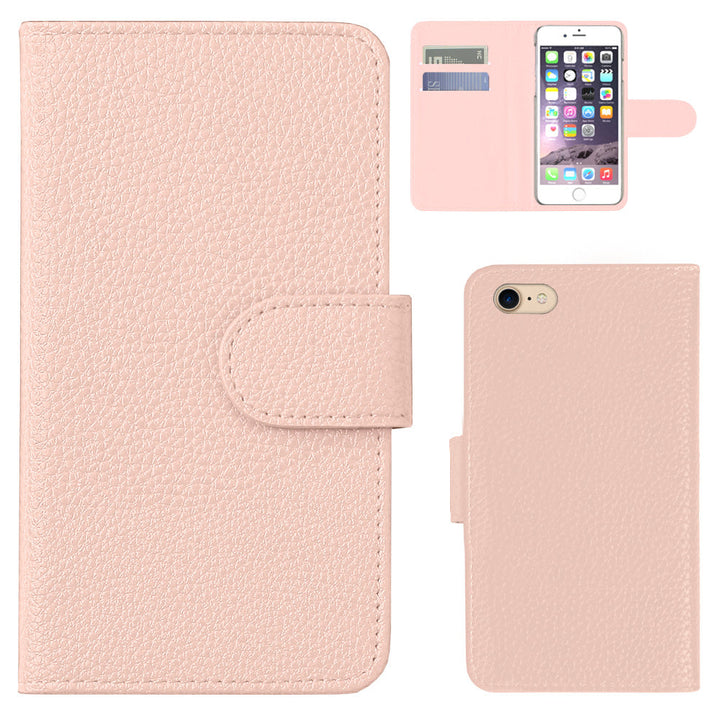 Vegan Leather Basic Leather-Style Wallet Case (with Belt) AQUOS Series