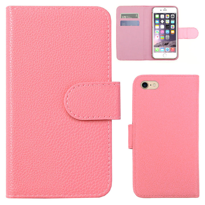 Vegan Leather Basic Leather-Style Wallet Case (with Belt) AQUOS Series