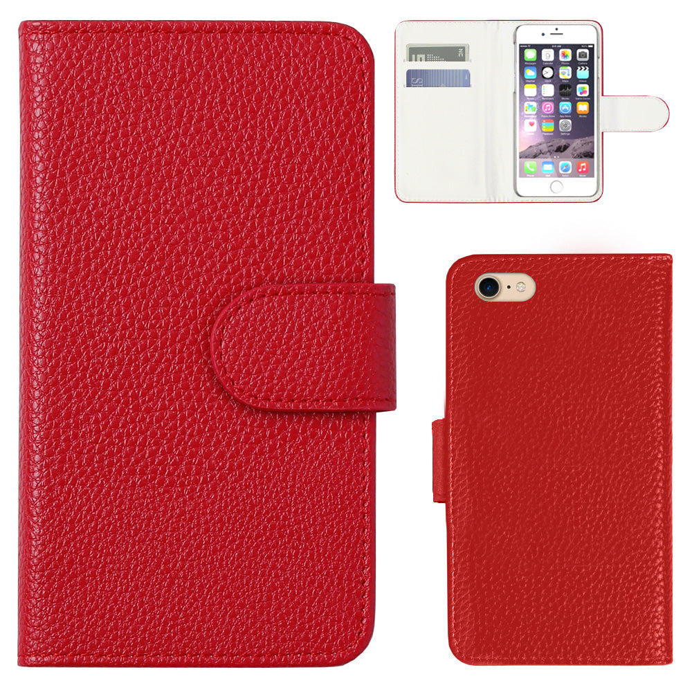 Vegan Leather Basic Leather-Style Wallet Case (with Belt) AQUOS Series