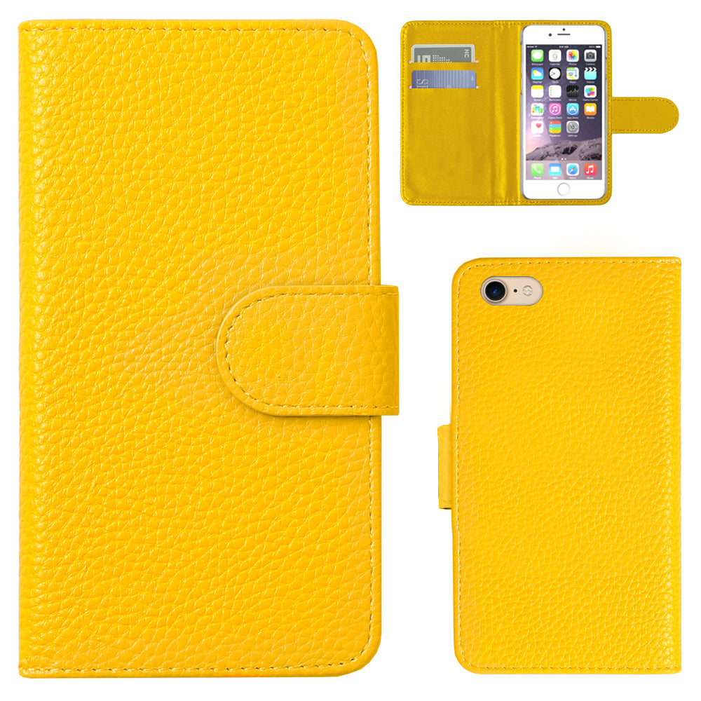 Vegan Leather Basic Leather-Style Wallet Case (with Belt) AQUOS Series