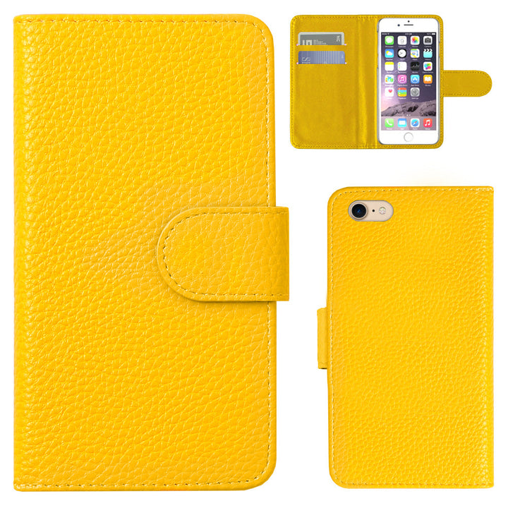 Vegan Leather Basic Leather-Style Wallet Case (with Belt) AQUOS Series