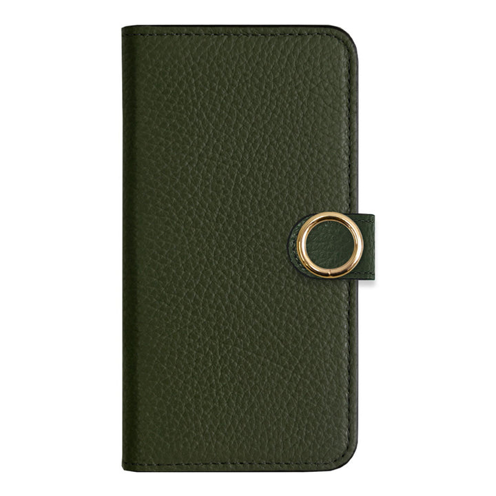 Cuir véritable 32 couleurs cuir italien grainé étui portefeuille avec anneau doré pour cartes (avec ceinture) série Google Pixel