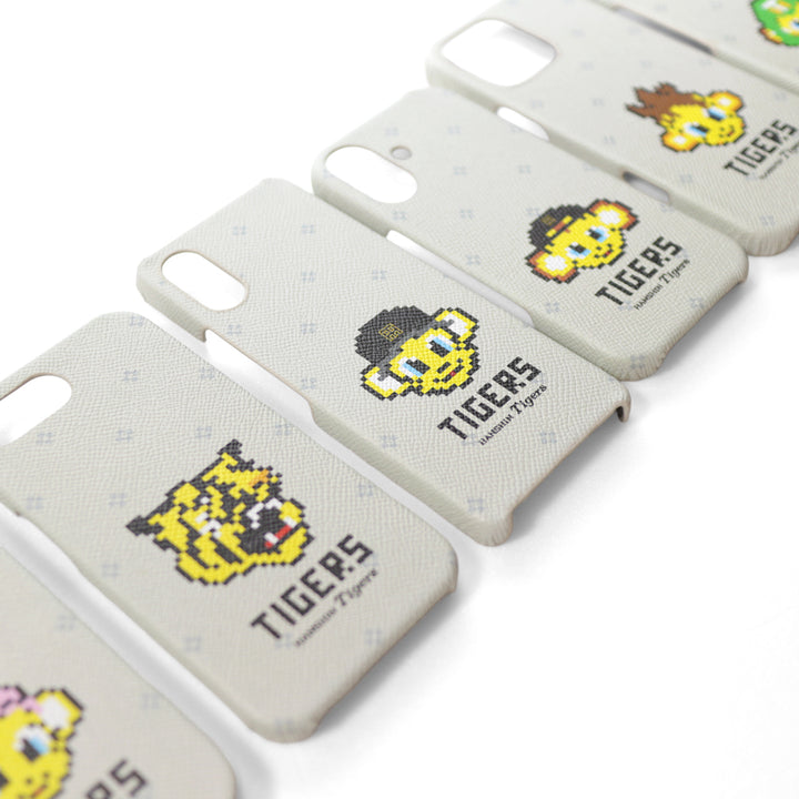 Hanshin Tigers × COVERARY 2025 Cuir véritable Illustration à points Avec motif de fond Coque arrière en collaboration (6 types au total)