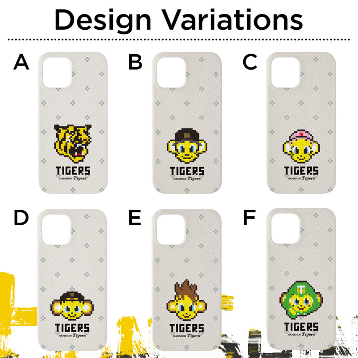 Hanshin Tigers × COVERARY 2025 Cuir véritable Illustration à points Avec motif de fond Coque arrière en collaboration (6 types au total)