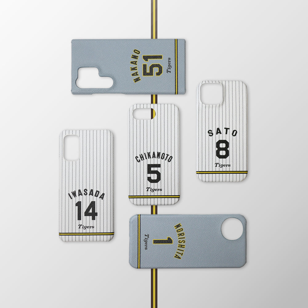 Hanshin Tigers × COVERARY 2025 Cuir Véritable Numéro de Dos Étui Collaboratif