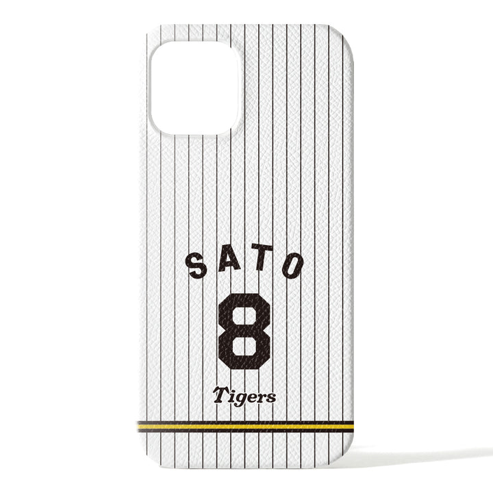 Hanshin Tigers × COVERARY 2025 Cuir Véritable Numéro de Dos Étui Collaboratif