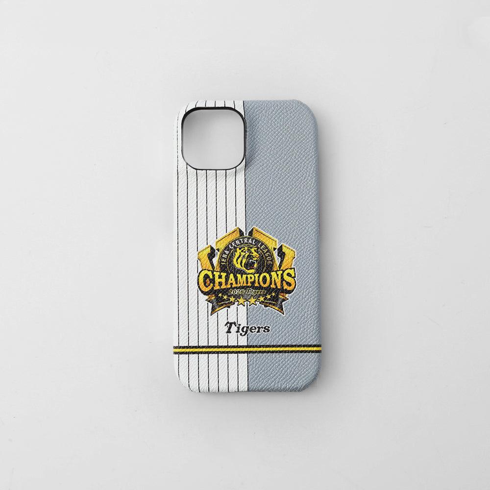 【Édition limitée】Hanshin Tigers × COVERARY Logo de champions de la ligue 2026, étui arrière collaboratif en cuir véritable à motif d’uniforme domicile et extérieur
