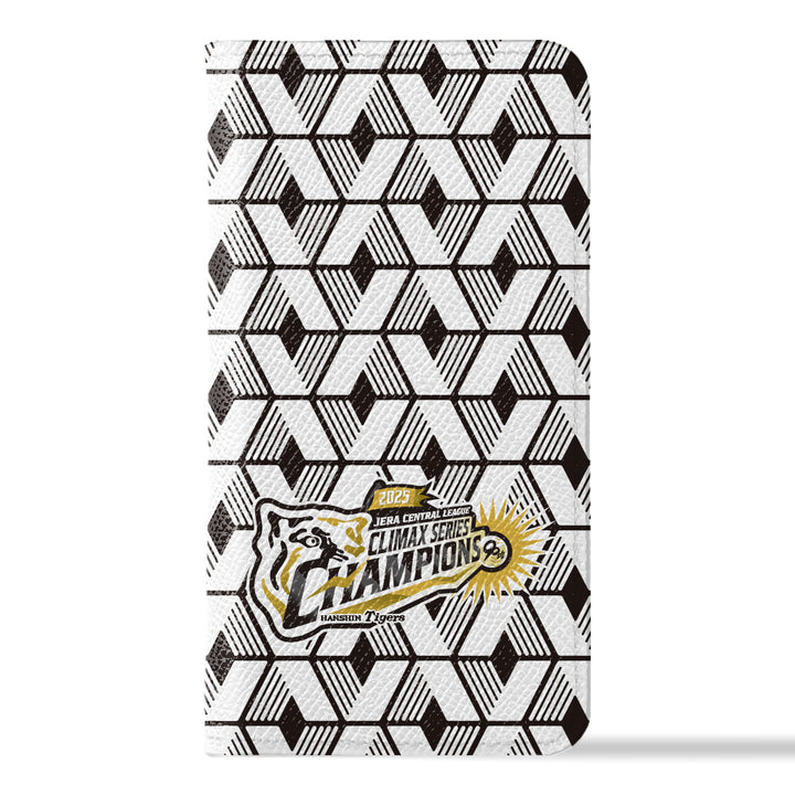 [Limited Time] Hanshin Tigers × COVERARY 2025CS Championship Logo All-over Pattern Genuine Leather Collaboration Notebook Case