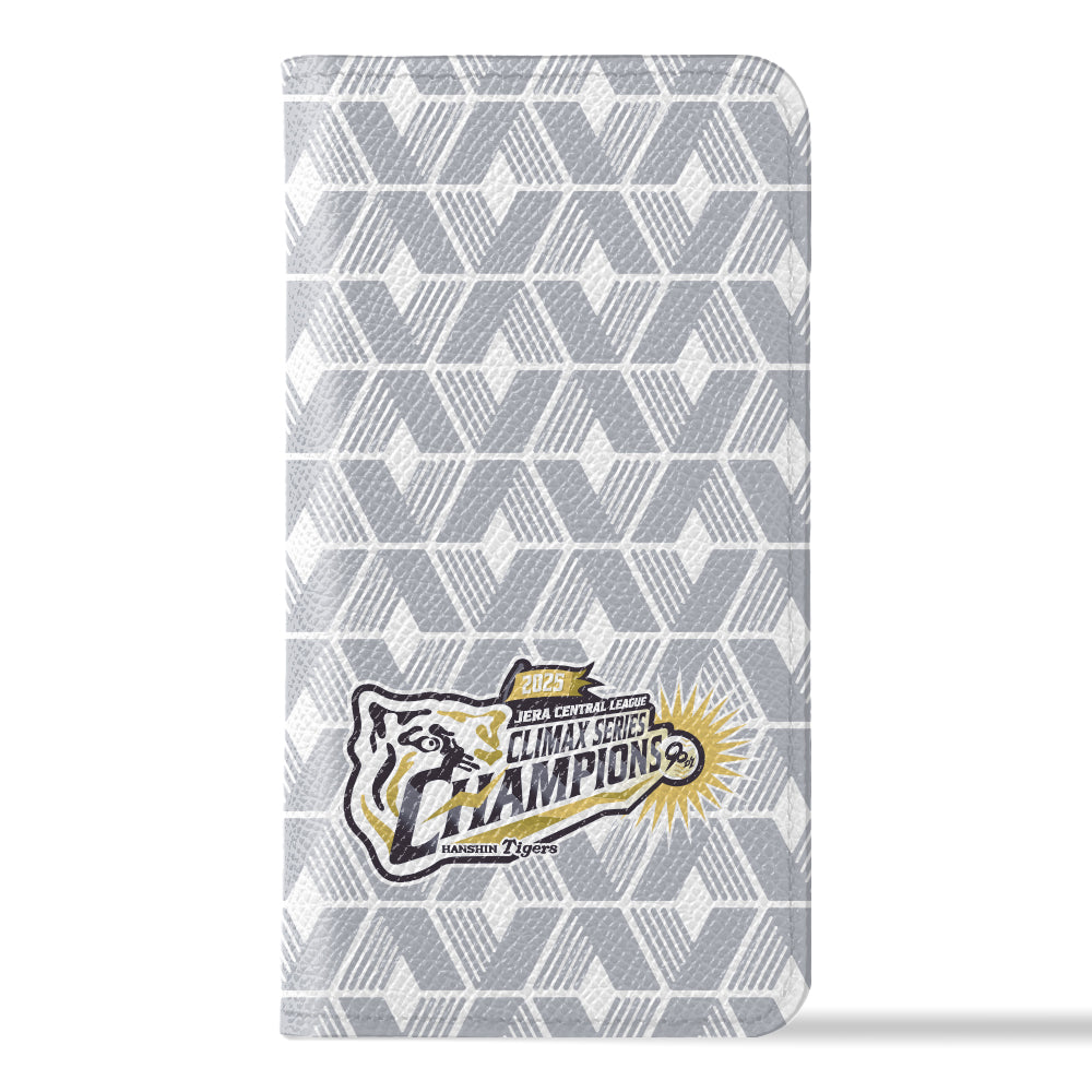 [Limited Time] Hanshin Tigers × COVERARY 2025CS Championship Logo All-over Pattern Genuine Leather Collaboration Notebook Case