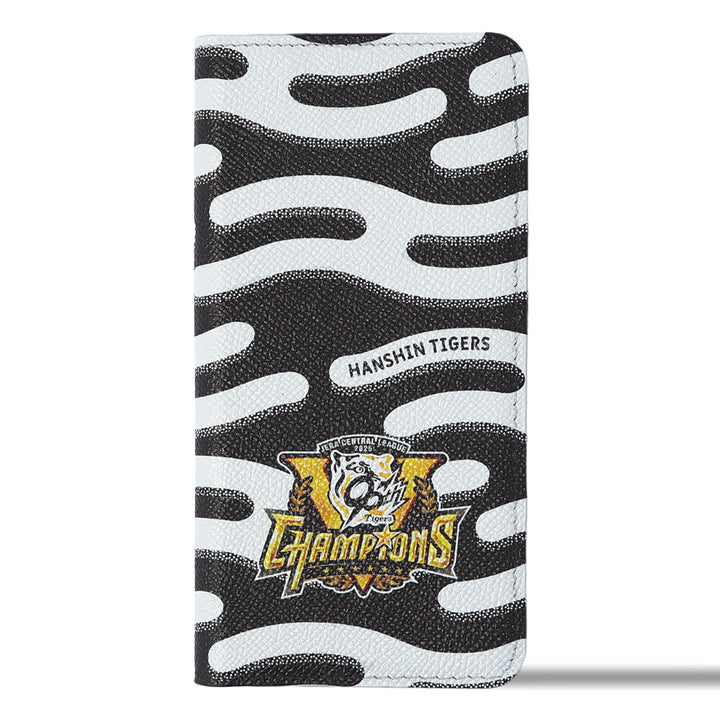 【Période limitée】Hanshin Tigers × COVERARY 2025 logo de championnat de ligue motif intégral étui portefeuille en cuir véritable collaboration