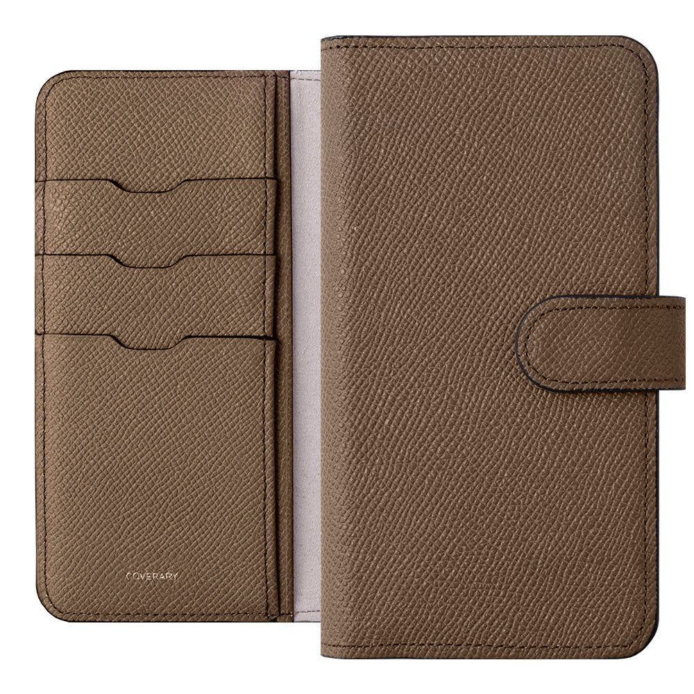 Genuine leather original leather Domani Bolero stand function notebook-type case (with belt)