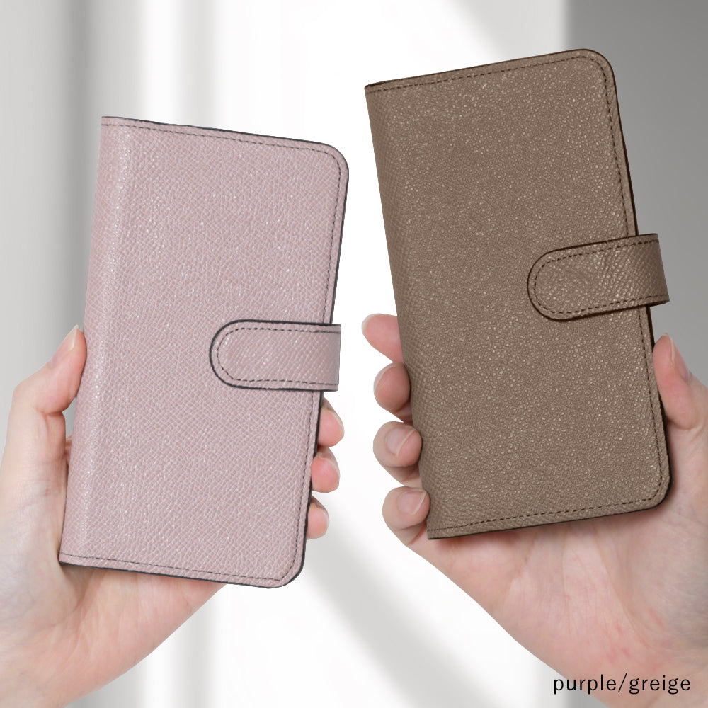 Genuine leather original leather Domani Bolero stand function notebook-type case (with belt)