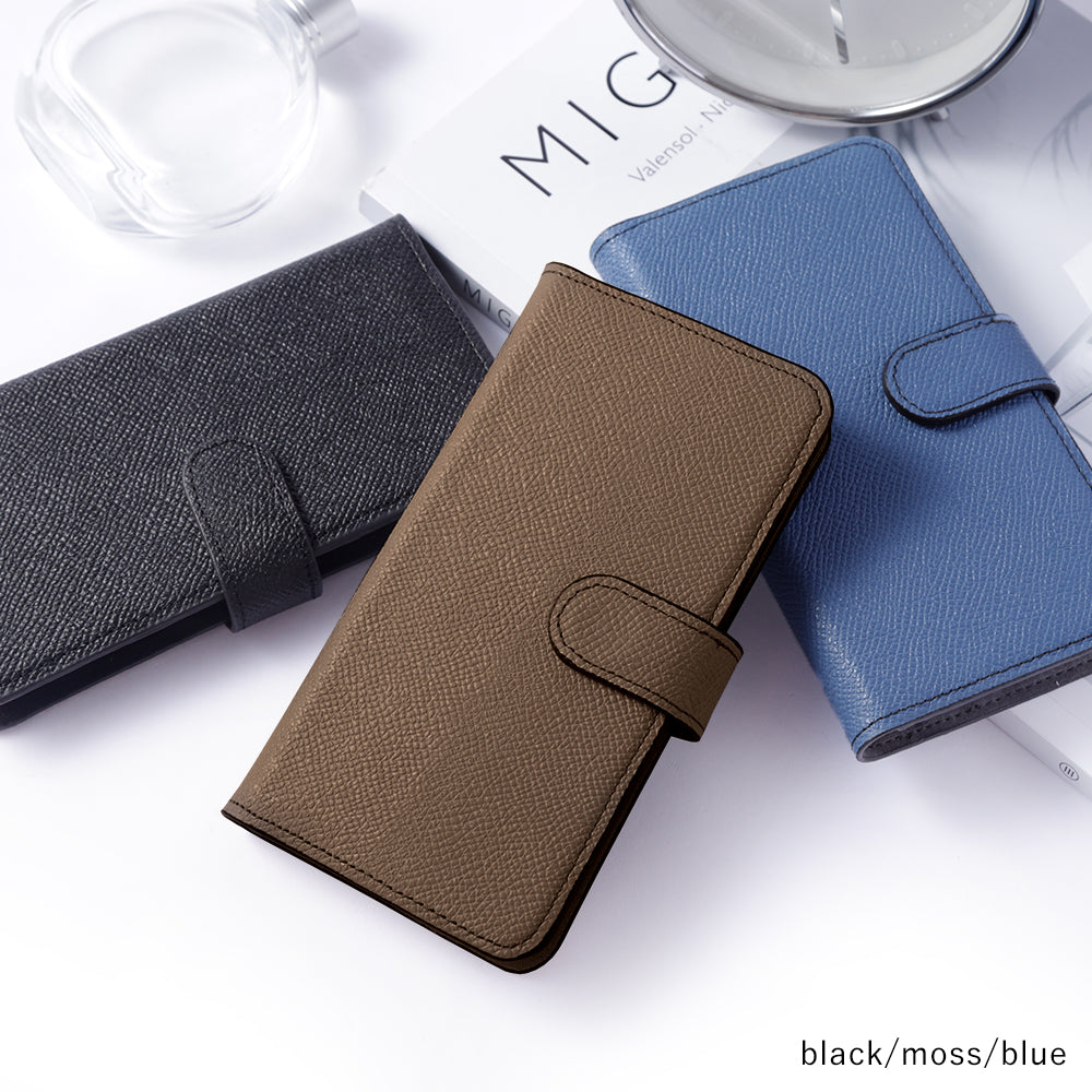 Genuine Leather Original Leather Domani Bolero Stand Function Notebook Type Case (with Belt) AQUOS Series